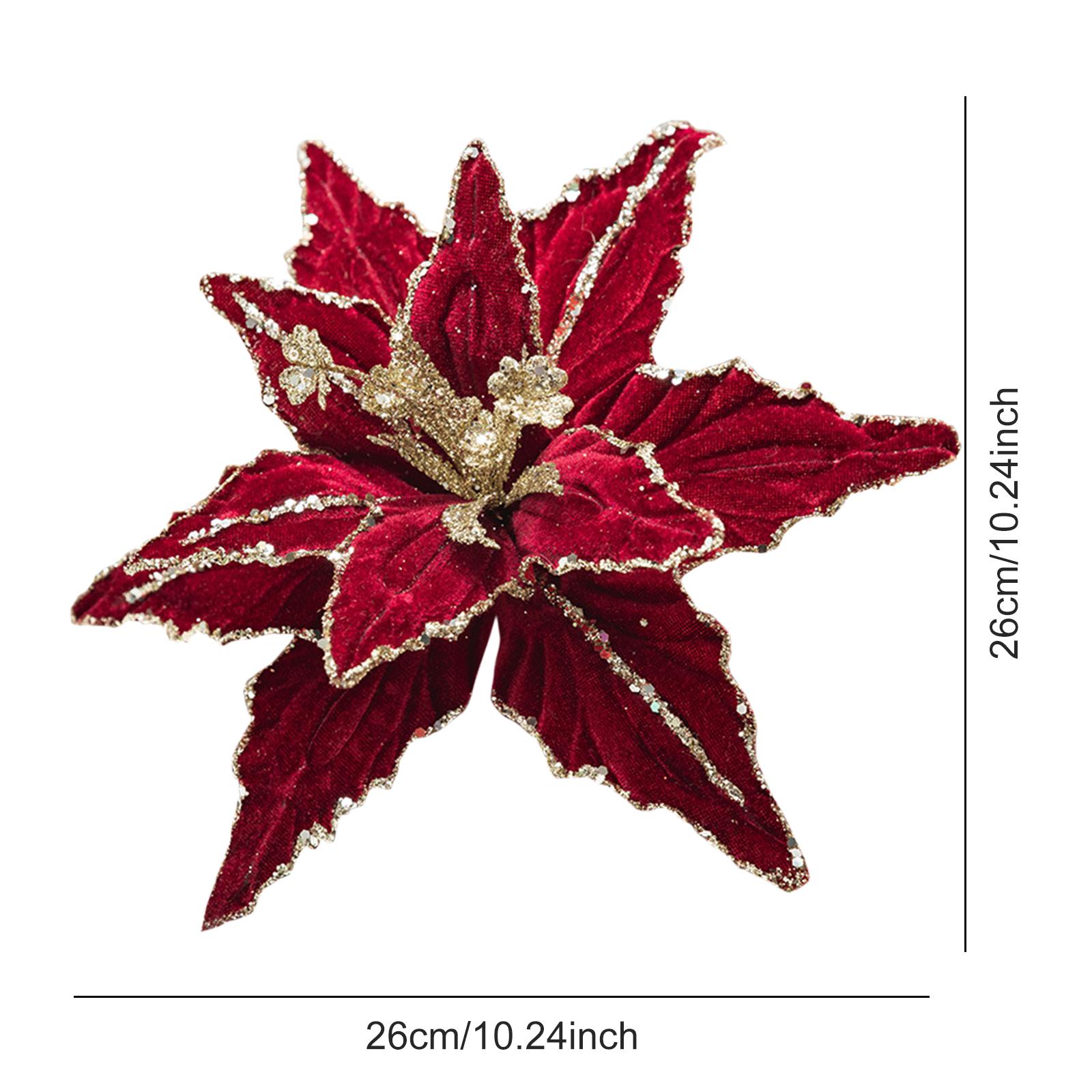 Velvet Cloth Artificial Christmas Flower Glitter Red Glitter Christmas Flower Flower Hanging Ornament Christmas Tree Decoration
Velvet Cloth Artificial Christmas Flower Glitter Red Glitter Christmas Flower Flower Hanging Ornament Christmas Tree Decoration