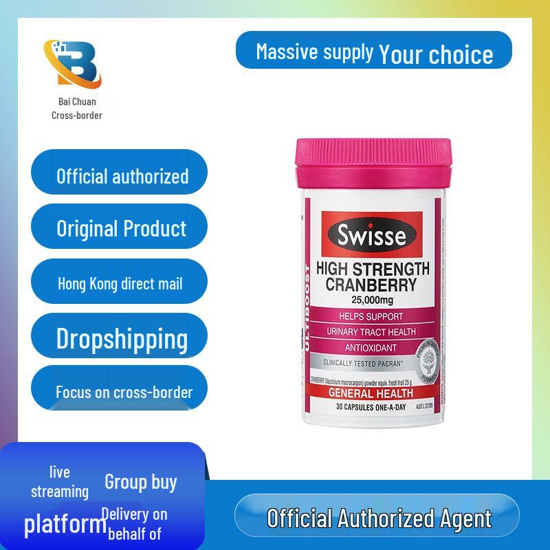 Swisspure Cranberry Probiotic Capsules - 30 Count for Women s Urinary Health
Swisspure Cranberry Probiotic Capsules - 30 Count for Women s Urinary Health