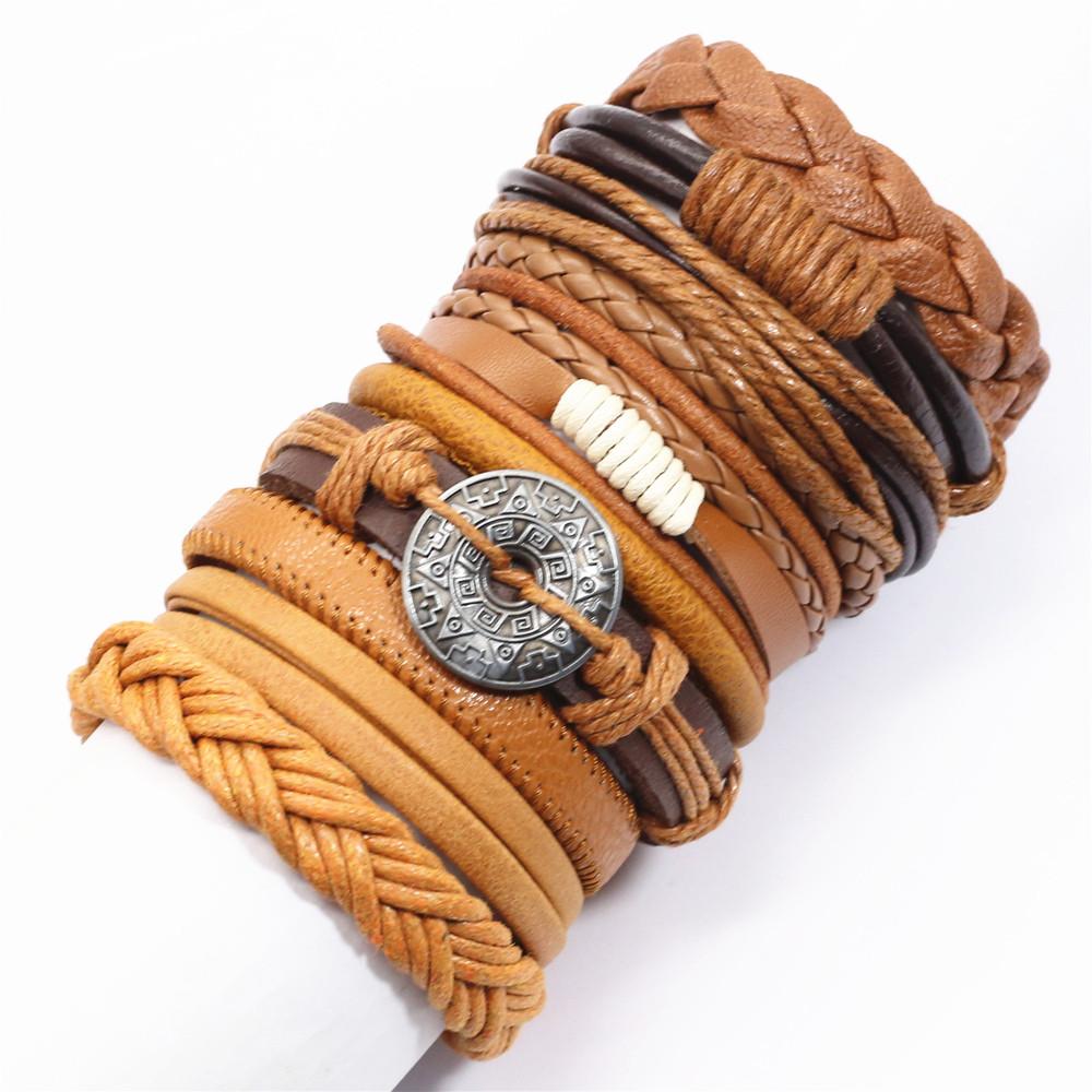10 Pcs/set Black Wrap Woven New Fashion Handmade Men Bracelets Male Women Leather Bracelets Men Bangle Wholesale Jewelry Gift
10 Pcs/set Black Wrap Woven New Fashion Handmade Men Bracelets Male Women Leather Bracelets Men Bangle Wholesale Jewelry Gift