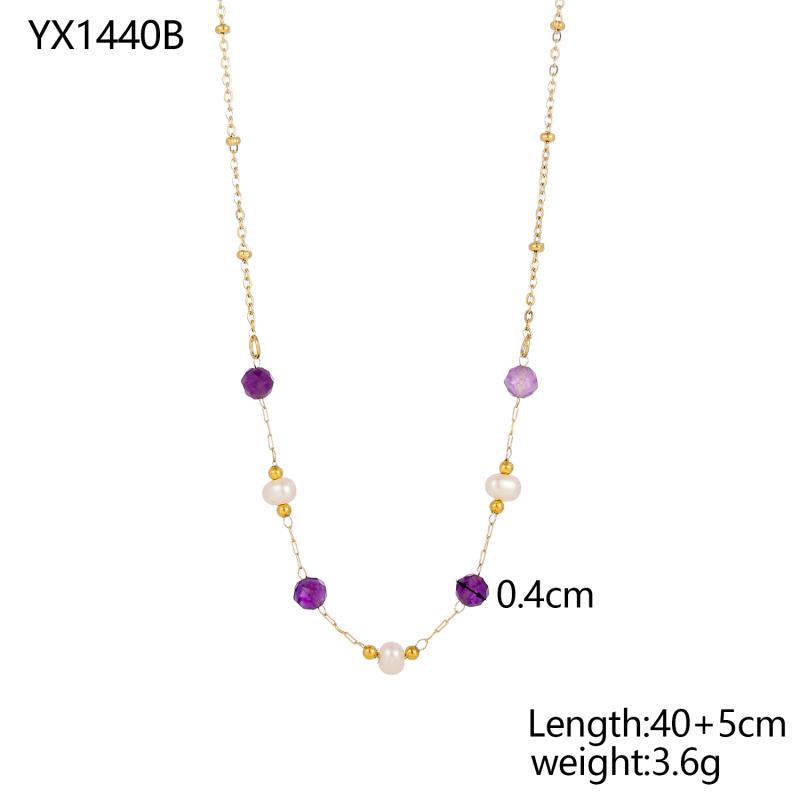 CARLIDANA Bohemian Jewelry Multi-color Natural Stone Handmade Beaded Necklace Waterproof Gold Plated Stainless Steel Choker
CARLIDANA Bohemian Jewelry Multi-color Natural Stone Handmade Beaded Necklace Waterproof Gold Plated Stainless Steel Choker