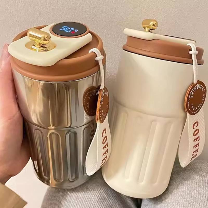 Smart Thermos Bottle Water Digital LED Temperature Coffee Mug Cup Stainless Steel Hydroflask Portable Thermoses Gift Student (450ml) 450ml кавовий
Smart Thermos Bottle Water Digital LED Temperature Coffee Mug Cup Stainless Steel Hydroflask Portable Thermoses Gift Student (450ml) 450ml кавовий