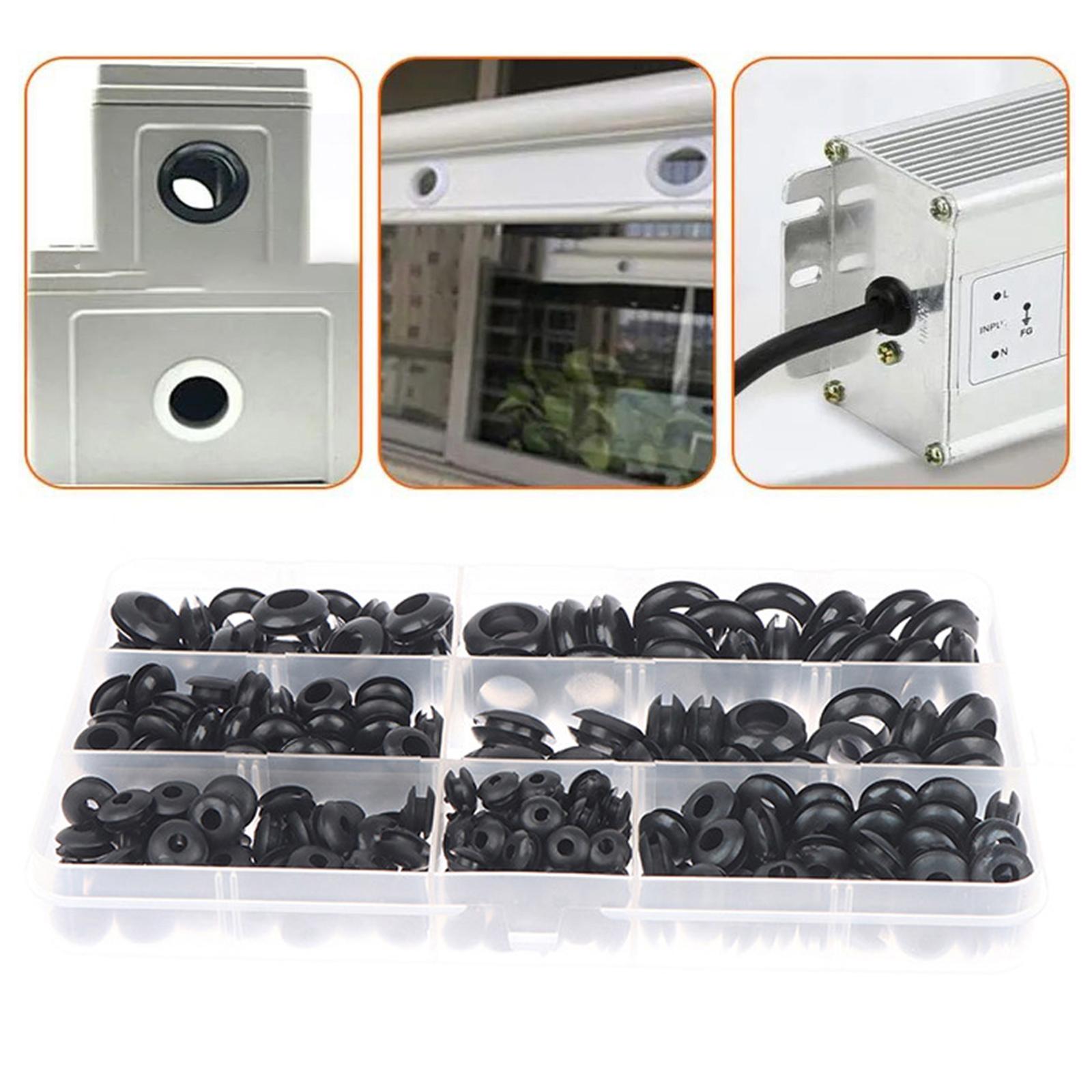 260Pcs Rubber Grommets Kit Electrical Cable Holes Grommets 7 Size Blanking Grommets Rubber Hole Plugs Conductors Wiring
260Pcs Rubber Grommets Kit Electrical Cable Holes Grommets 7 Size Blanking Grommets Rubber Hole Plugs Conductors Wiring