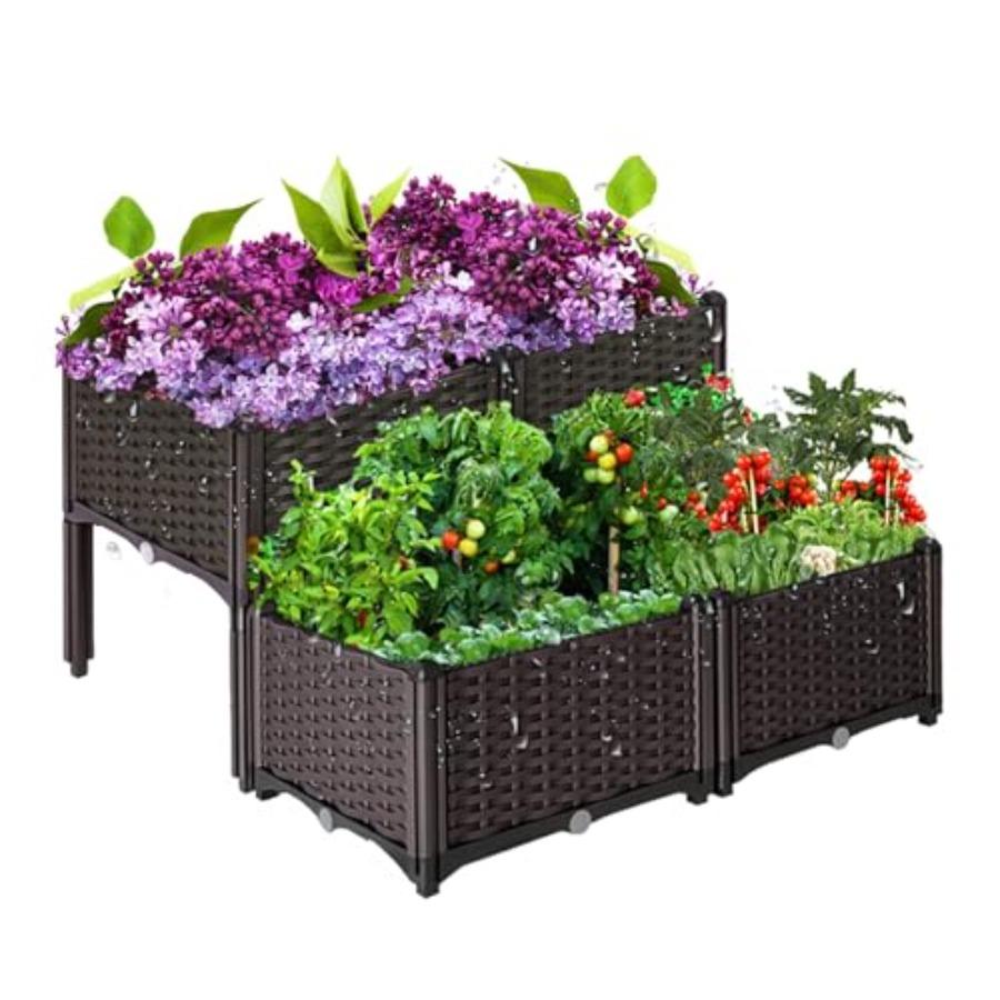 Raised Garden Bed with Legs Planters for Outdoor Plants Garden Box with Drain Outlet 31 X 31 X 17 in Polypropylene Elevated Pla United States
Raised Garden Bed with Legs Planters for Outdoor Plants Garden Box with Drain Outlet 31 X 31 X 17 in Polypropylene Elevated Pla United States