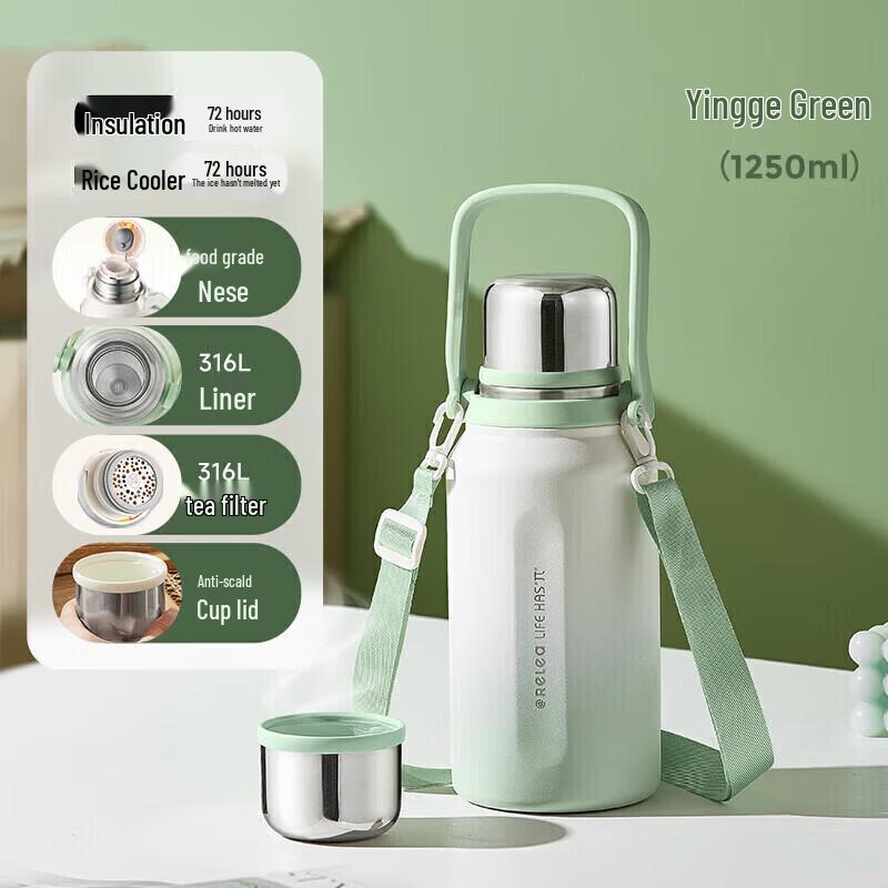 RELEA 316L Stainless Steel Insulated Tea Thermos 1250ml
RELEA 316L Stainless Steel Insulated Tea Thermos 1250ml