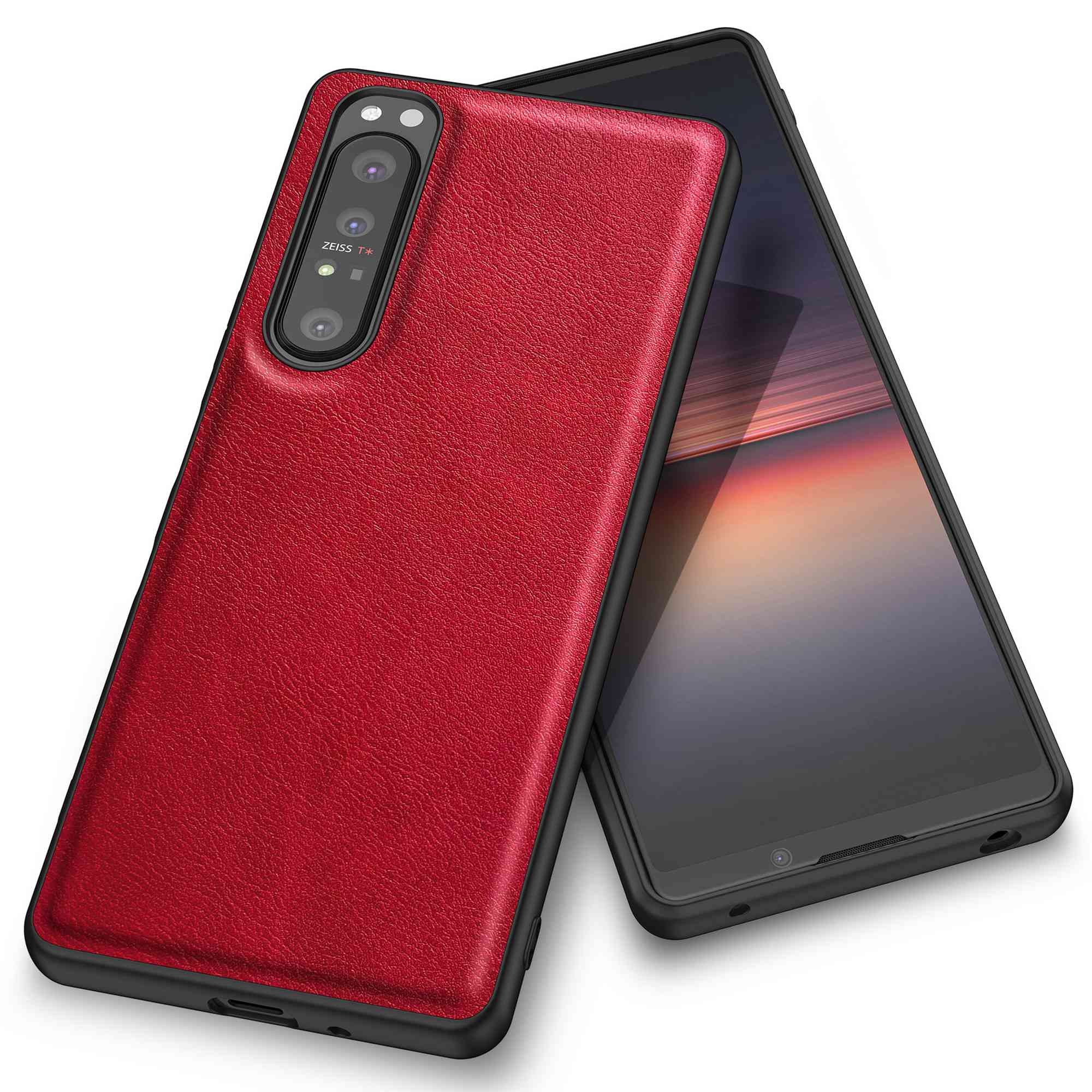 For Sony Xperia 1 IV 5G Bump Proof Back Protective Case,Retro PU Leather Coated TPU+PC Phone Cover Red
For Sony Xperia 1 IV 5G Bump Proof Back Protective Case,Retro PU Leather Coated TPU+PC Phone Cover Red