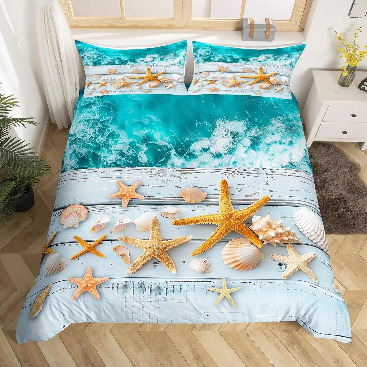 Комплект постельного белья «Пляж, океан» с изображением пальм и пододеяльников «Морской», «Морской серфинг», летнее гавайское одеяло для серфинга 70x133cm 2pcs
Комплект постельного белья «Пляж, океан» с изображением пальм и пододеяльников «Морской», «Морской серфинг», летнее гавайское одеяло для серфинга 70x133cm 2pcs