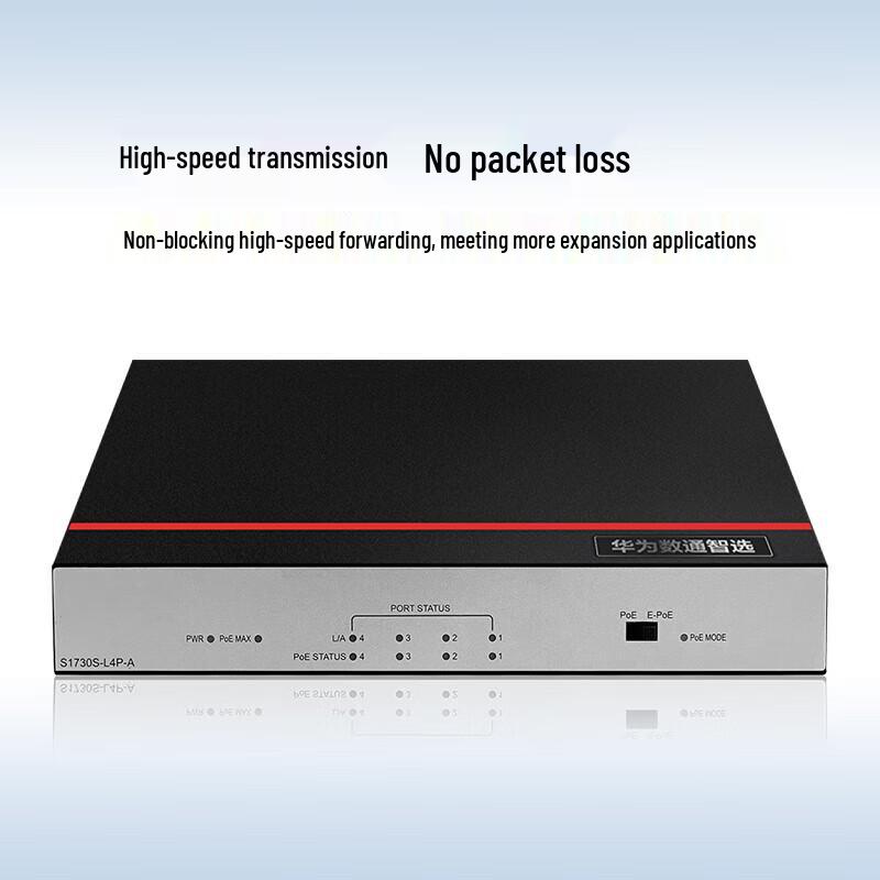 Huawei S1730S-L4P-A 4-Port Gigabit PoE Switch
Huawei S1730S-L4P-A 4-Port Gigabit PoE Switch