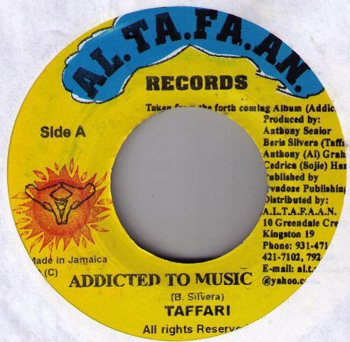 7inch Record TAFFARI - Addicted To Music NONE Al.Ta.Fa.An. 2002 Jamaica Reggae, Ska & Dub Used
7inch Record TAFFARI - Addicted To Music NONE Al.Ta.Fa.An. 2002 Jamaica Reggae, Ska & Dub Used