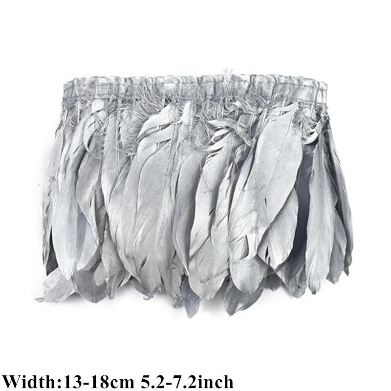 2Meter Gold Silver Goose Feather Trims Rooster Cock Feathers Tassel Fringe Trim Sewing Trimmings Ribbon Decor Clothes Needlework
2Meter Gold Silver Goose Feather Trims Rooster Cock Feathers Tassel Fringe Trim Sewing Trimmings Ribbon Decor Clothes Needlework