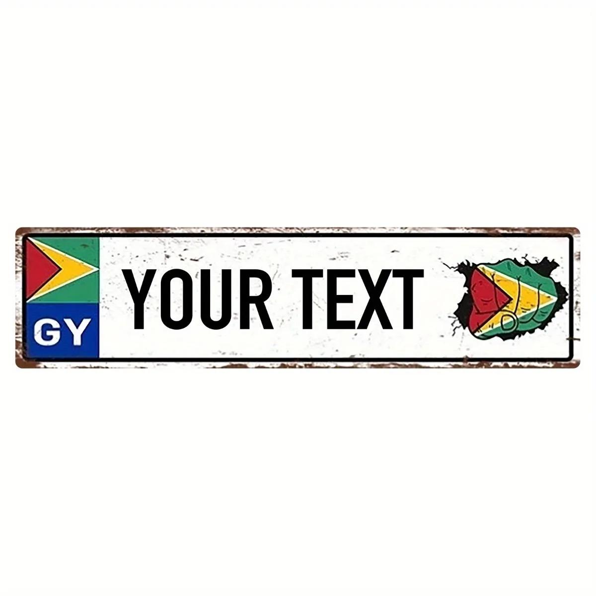 Custom Guyana License Plate Frame Personalized Iron Flag Auto Decor L синій
Custom Guyana License Plate Frame Personalized Iron Flag Auto Decor L синій