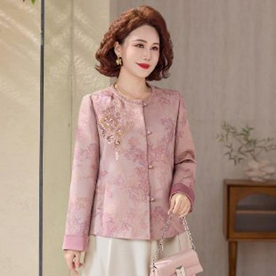 New Spring Tang Suit Cardigan with Frog Buttons for Middle-Aged Women - National Style Jacket for Mothers 3XL рожевий
New Spring Tang Suit Cardigan with Frog Buttons for Middle-Aged Women - National Style Jacket for Mothers 3XL рожевий