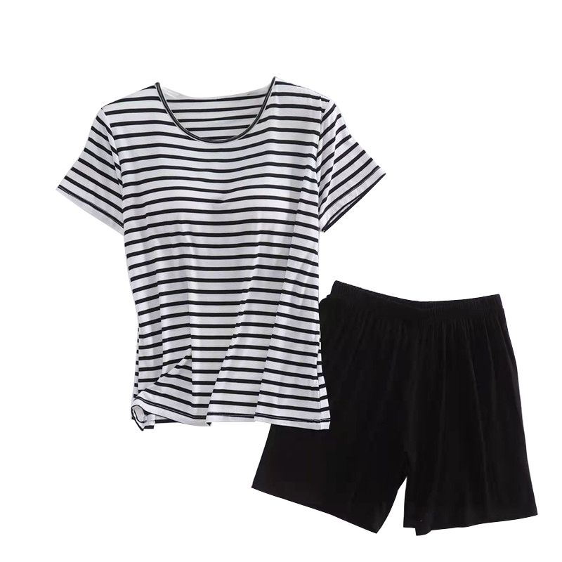 Женский пижамный комплект с топом с коротким рукавом и шортами, домашняя одежда M
Женский пижамный комплект с топом с коротким рукавом и шортами, домашняя одежда M