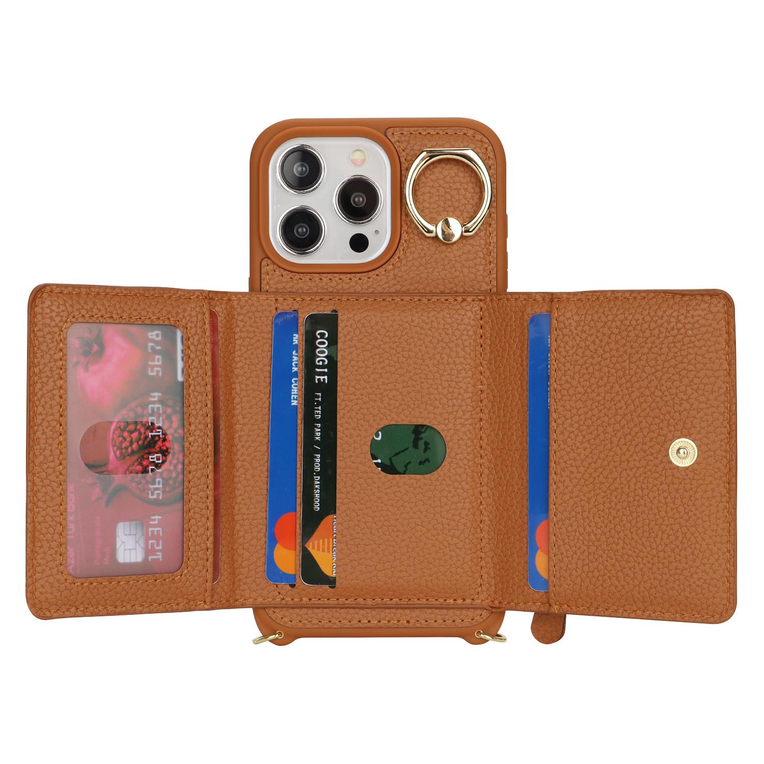 For iPhone 13 Pro Case Zipper Pocket Ring Kickstand PU Leather+TPU Phone Cover with Long Strap Rose Gold
For iPhone 13 Pro Case Zipper Pocket Ring Kickstand PU Leather+TPU Phone Cover with Long Strap Rose Gold