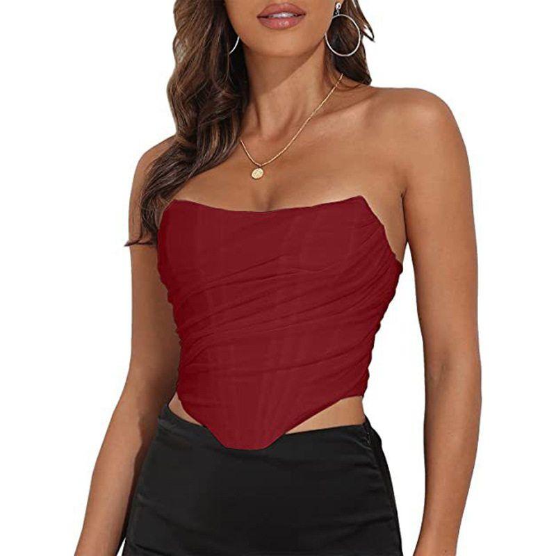 Amazon Summer Mesh Sexy Corset Gyaru Slim Version Type Tube Top Women Casual Base Top Wine Red S
Amazon Summer Mesh Sexy Corset Gyaru Slim Version Type Tube Top Women Casual Base Top Wine Red S