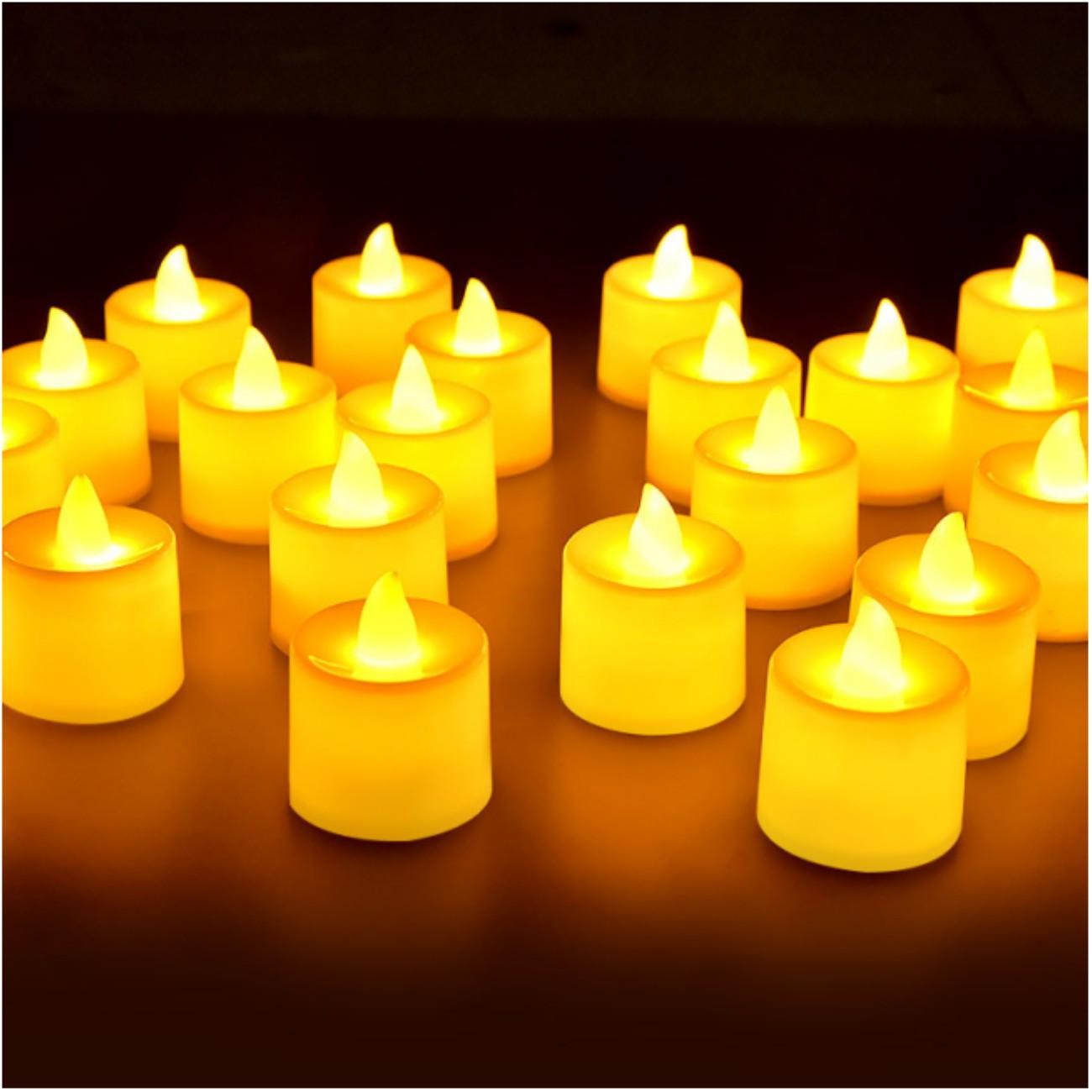 24/48PCS Flameless Led Candle Christmas Wedding Party Decoration Table Lamp Heart-shape Electronic Battery-Power Tealight Candle
24/48PCS Flameless Led Candle Christmas Wedding Party Decoration Table Lamp Heart-shape Electronic Battery-Power Tealight Candle
