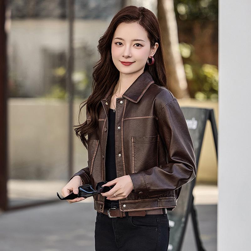Women s Short Leather Motorcycle Jacket with Large Pockets - 2025 Spring/Autumn New Design (WA2508) XL (60-65 kg)
Women s Short Leather Motorcycle Jacket with Large Pockets - 2025 Spring/Autumn New Design (WA2508) XL (60-65 kg)