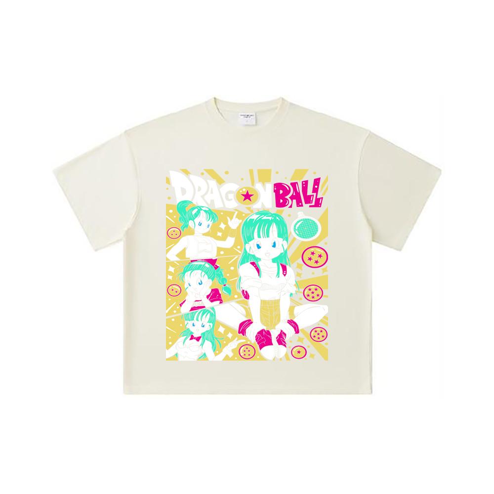 260 GSM Double Yarn 32 Count 100% Cotton Dragon Ball V65 Bulma Print Unisex Heavy Cotton T Shirt S абрикосовый
260 GSM Double Yarn 32 Count 100% Cotton Dragon Ball V65 Bulma Print Unisex Heavy Cotton T Shirt S абрикосовый
