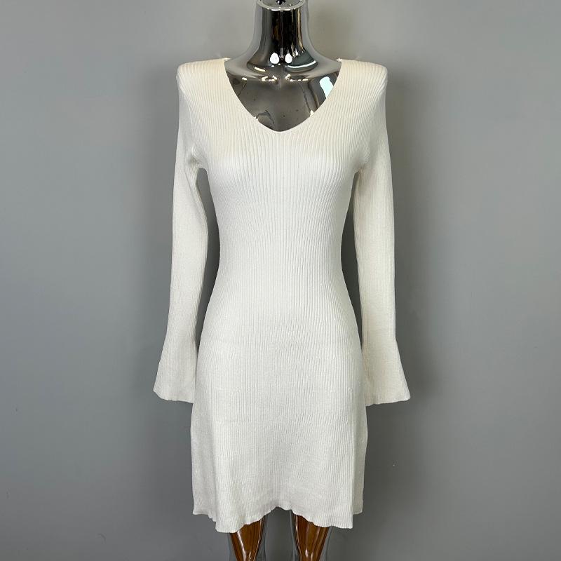 Korean Dongdaemun Women s V-Neck Knit Waist-Cinching Dress One Size білий
Korean Dongdaemun Women s V-Neck Knit Waist-Cinching Dress One Size білий