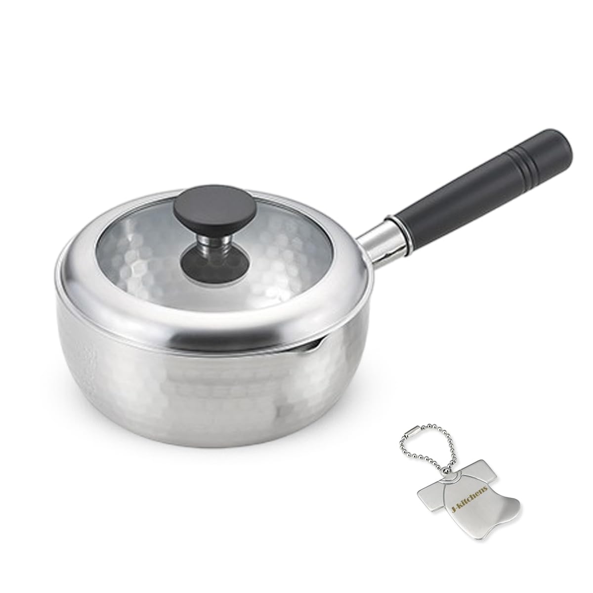 Stainless Steel Saucepan with Hammered Yukihira Saucepan with Made in Includes Original Tag J-kitchens Texture, Lid, 18cm, Rust-Resistant,
Stainless Steel Saucepan with Hammered Yukihira Saucepan with Made in Includes Original Tag J-kitchens Texture, Lid, 18cm, Rust-Resistant,