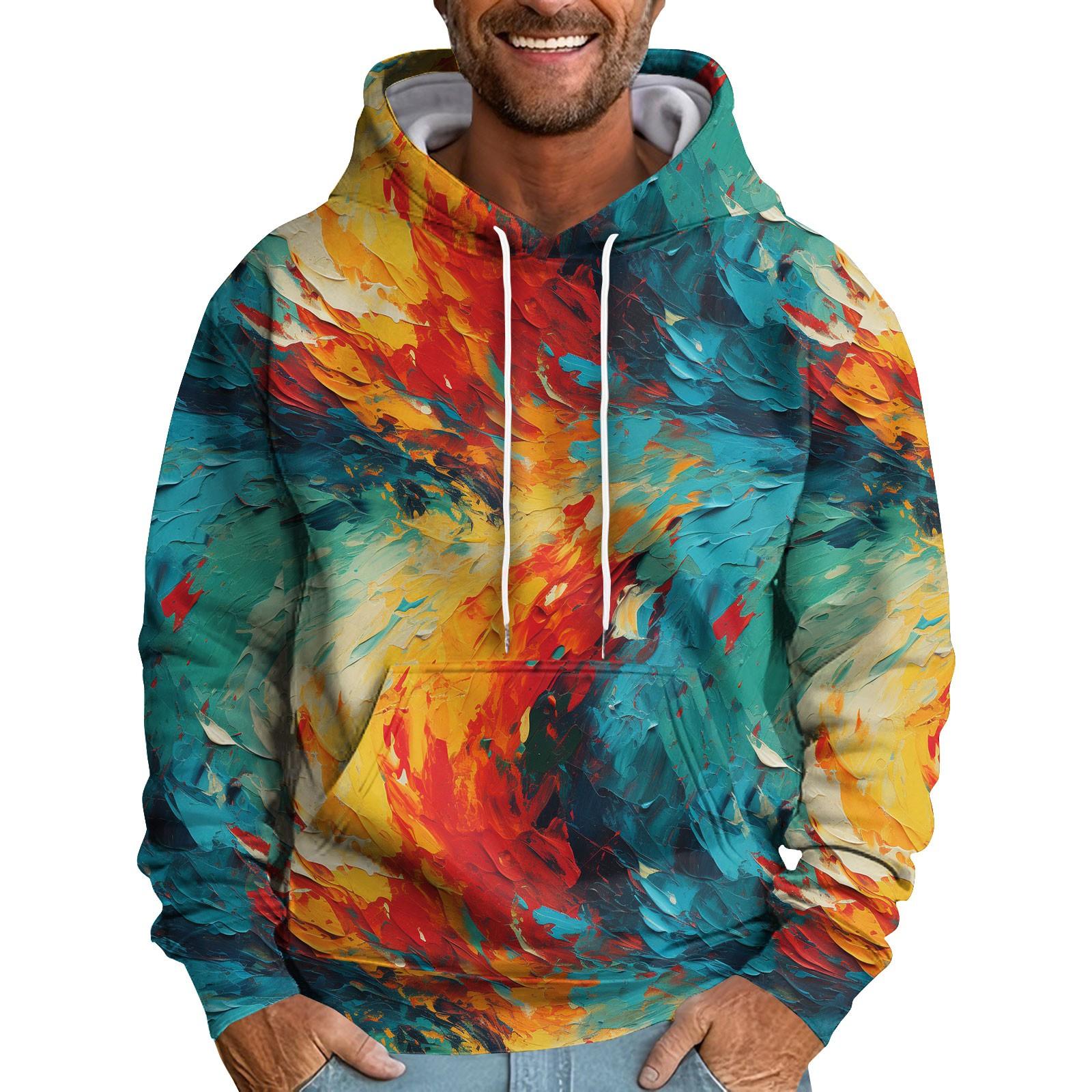 Мужская свободная толстовка с капюшоном с абстрактным принтом, мужская повседневная модная спортивная толстовка XXXL бирюзовый
Мужская свободная толстовка с капюшоном с абстрактным принтом, мужская повседневная модная спортивная толстовка XXXL бирюзовый