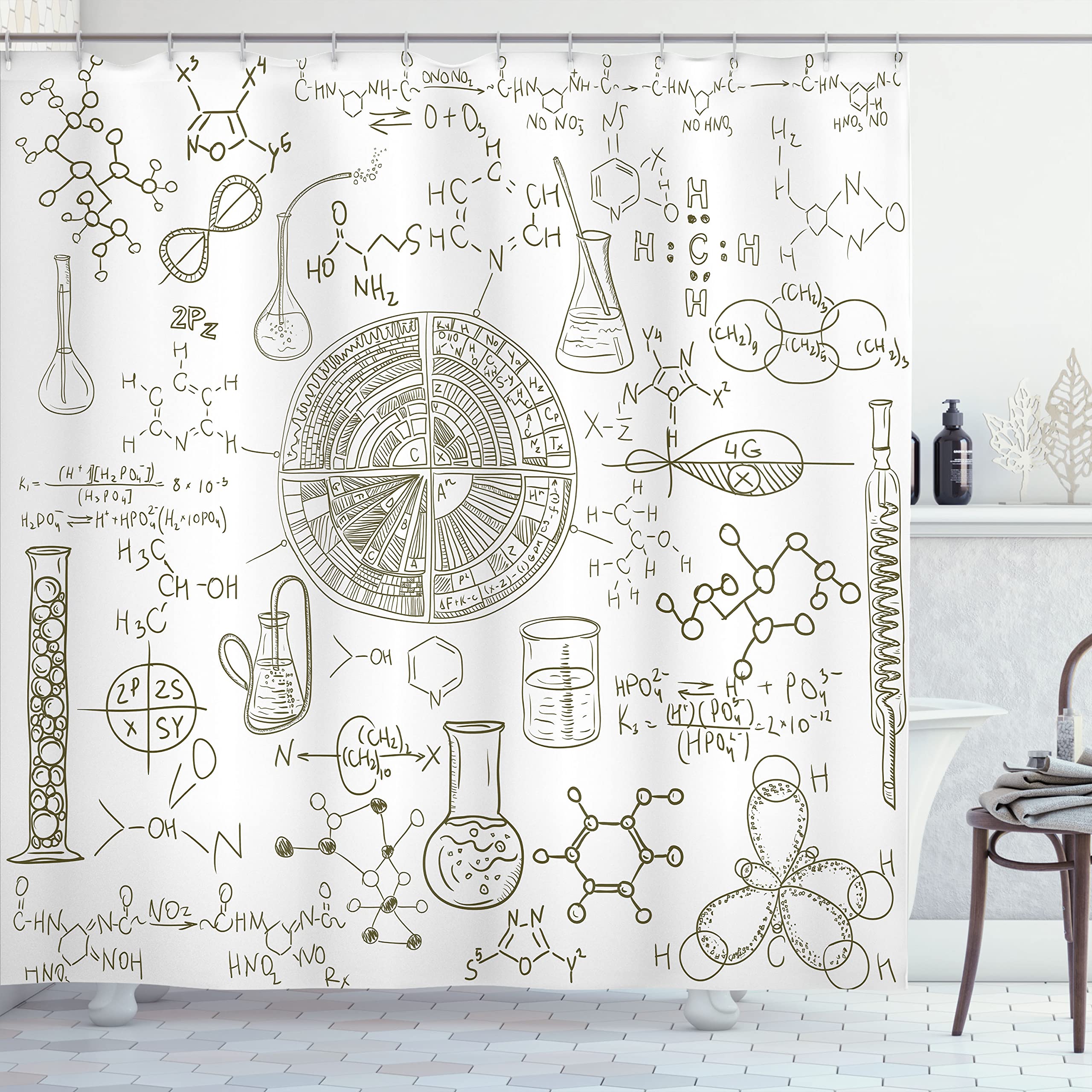 Science Double Helix Dna Theme Fabric Shower Curtain Bathroom Decor With Hooks Waterproof Washable Bathroom Curtains Bath Decor W60H190(CM)-1 Pcs
Science Double Helix Dna Theme Fabric Shower Curtain Bathroom Decor With Hooks Waterproof Washable Bathroom Curtains Bath Decor W60H190(CM)-1 Pcs