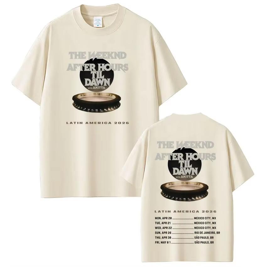 The Weeknd After Hours Til Dawn Tour 2026 Merch Tshirts Unisex Women Gothic Punk Tshirts 2026 Summer Casual pure Cotton T Shirts S
The Weeknd After Hours Til Dawn Tour 2026 Merch Tshirts Unisex Women Gothic Punk Tshirts 2026 Summer Casual pure Cotton T Shirts S