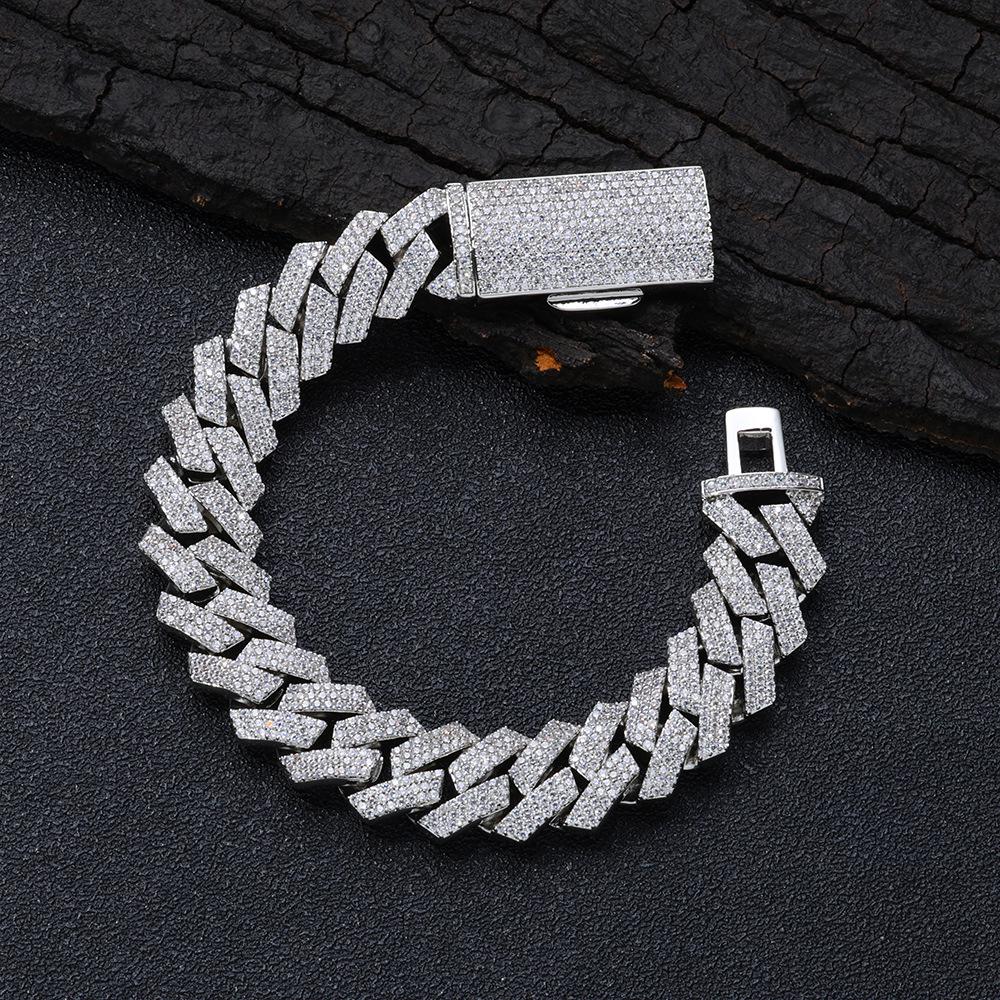 16mm Triple-Row Zircon Rhombus Cuban Link Bracelet - European & American Hip Hop Style for Men Bracelet 7 inches платиновый
16mm Triple-Row Zircon Rhombus Cuban Link Bracelet - European & American Hip Hop Style for Men Bracelet 7 inches платиновый