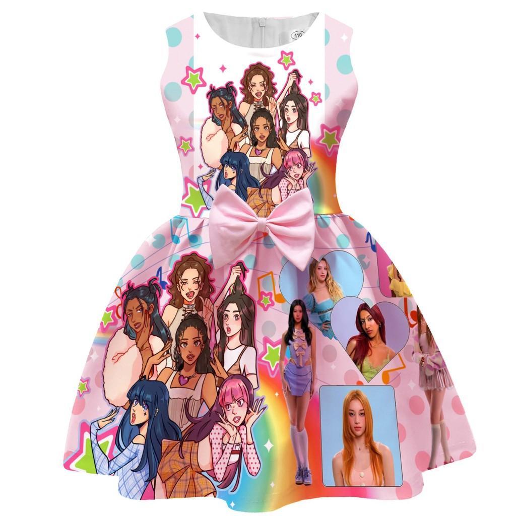 94246 Kid Girls KATSEYE Printed Princess Casual Bow Dress 120cm рожевий
94246 Kid Girls KATSEYE Printed Princess Casual Bow Dress 120cm рожевий