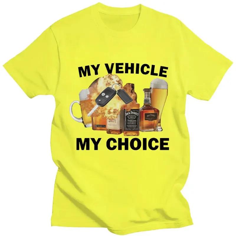 Футболка с принтом My Vehicle My Choice, забавная футболка с принтом «Пьяное вождение», модные футболки с коротким рукавом, 100% хлопок, для мужчин и женщин, свободная уличная одежда
Футболка с принтом My Vehicle My Choice, забавная футболка с принтом «Пьяное вождение», модные футболки с коротким рукавом, 100% хлопок, для мужчин и женщин, свободная уличная одежда
