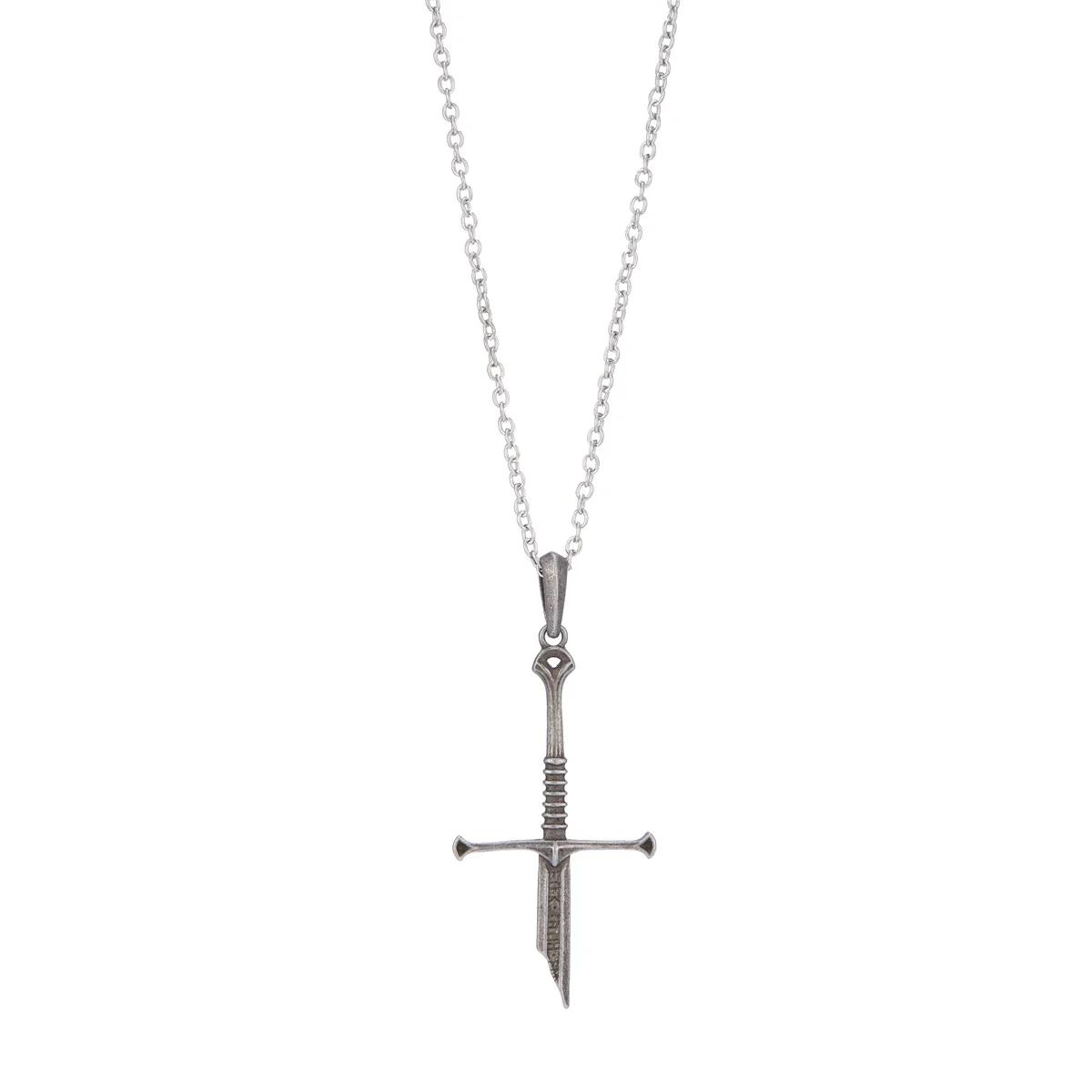 Lord Series Rings Excalibur Broken Sword Necklace Punk Metal Pendant Collections Film The Lord Narsil Jewelry Fans Gift
Lord Series Rings Excalibur Broken Sword Necklace Punk Metal Pendant Collections Film The Lord Narsil Jewelry Fans Gift