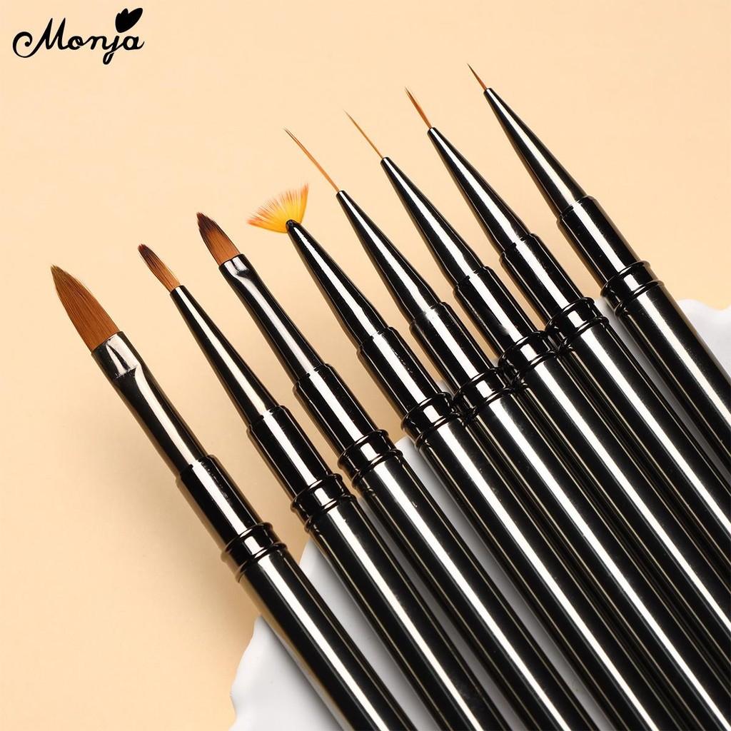 Monja Nail Art Brush French Liner Drawing Acrylic UV Gel Extension 8 Styles Brush Head Gradient Blooming Flower Painting Pen DIY Manicure Tools
Monja Nail Art Brush French Liner Drawing Acrylic UV Gel Extension 8 Styles Brush Head Gradient Blooming Flower Painting Pen DIY Manicure Tools