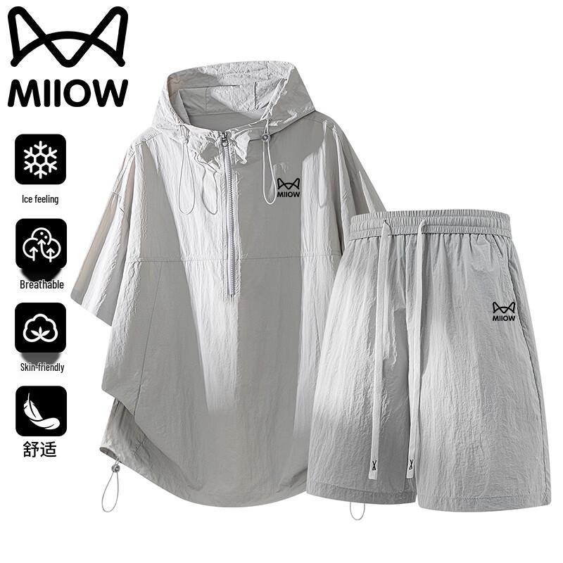 MaoRen Men s Summer Casual T-shirt and Shorts Set M
MaoRen Men s Summer Casual T-shirt and Shorts Set M