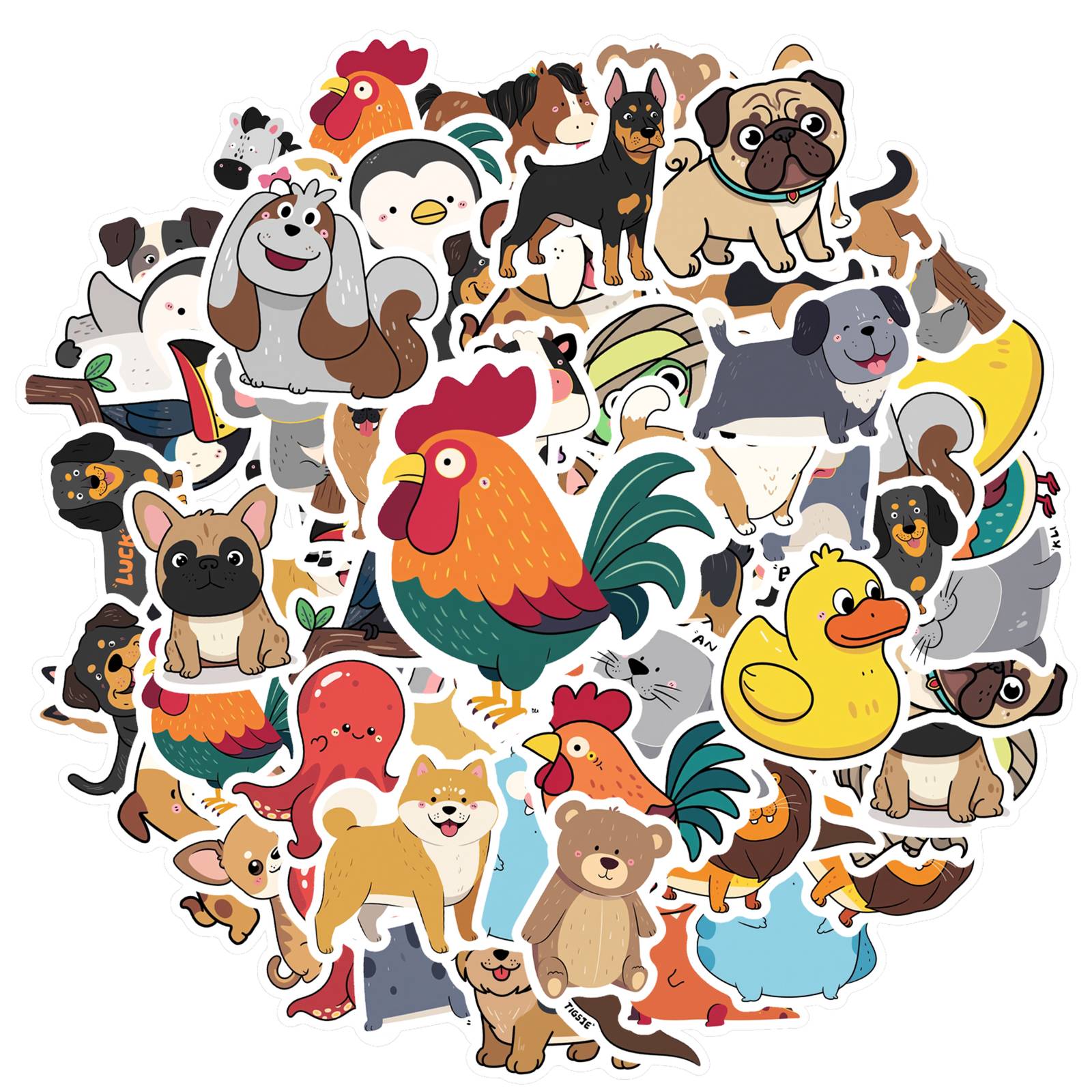 35pcs Playful Animals Stickers Cartoon Pets Stationery Stickers Stickers For Laptop Motorcycle Luggage Phone DIY Phone
35pcs Playful Animals Stickers Cartoon Pets Stationery Stickers Stickers For Laptop Motorcycle Luggage Phone DIY Phone