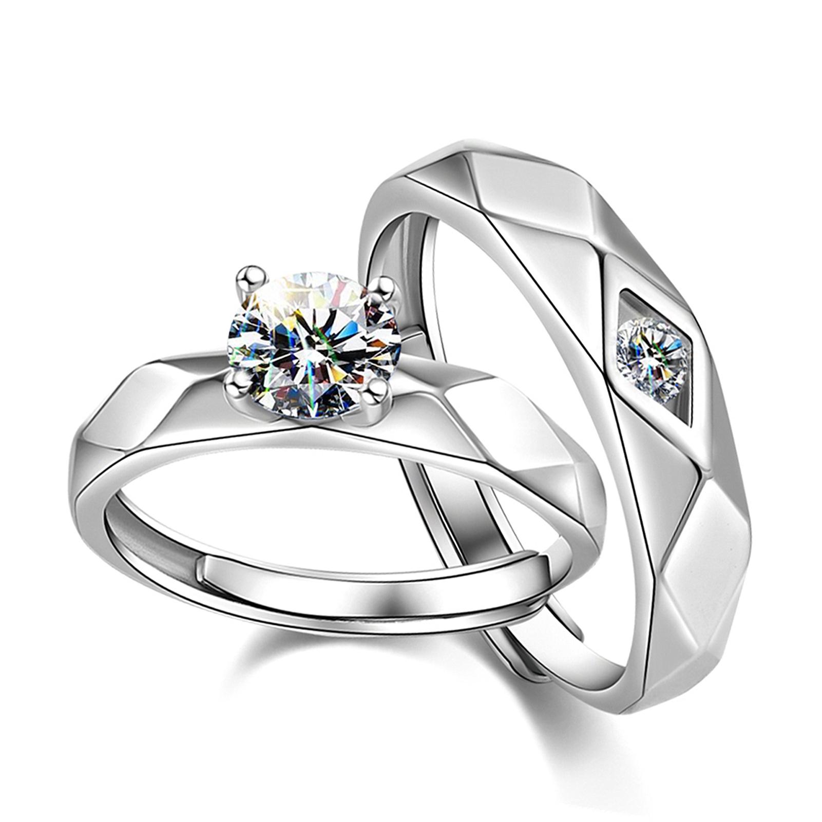 2pcs Couple Ring Men Women Copper Adjustable Exquisite Rhinestone Ring Jewelry for Dating Party
2pcs Couple Ring Men Women Copper Adjustable Exquisite Rhinestone Ring Jewelry for Dating Party