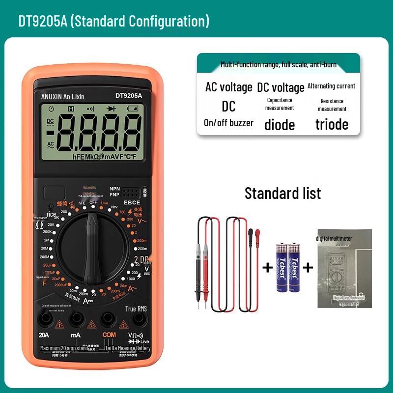 Anlixin 9205A Digital Smart Multimeter
Anlixin 9205A Digital Smart Multimeter