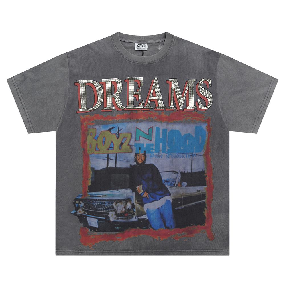 V512 Vale Forever Valley ФУТБОЛКА Летняя Уличная Модная Футболка Горячее Тиснение, Стирка Водой, Ма Лю, Эффект Старения Чистый Хлопок Футболка с Коротким Рукавом S
V512 Vale Forever Valley ФУТБОЛКА Летняя Уличная Модная Футболка Горячее Тиснение, Стирка Водой, Ма Лю, Эффект Старения Чистый Хлопок Футболка с Коротким Рукавом S