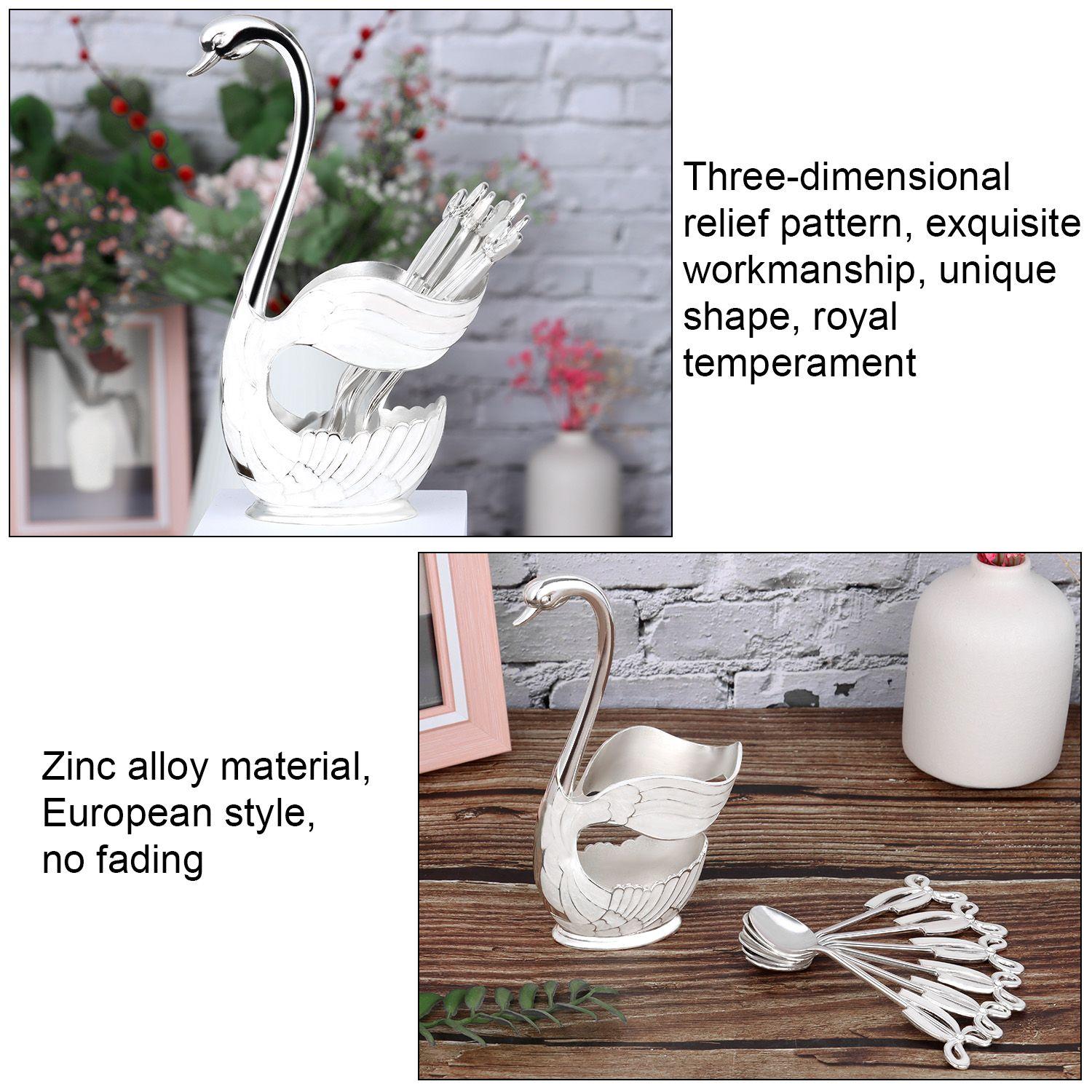 Creative and Cute Fruit Spoon Metal Swan Coffee Spoon Set Coffee Spoon Set Metal Coffee Spoon Set срібний
Creative and Cute Fruit Spoon Metal Swan Coffee Spoon Set Coffee Spoon Set Metal Coffee Spoon Set срібний