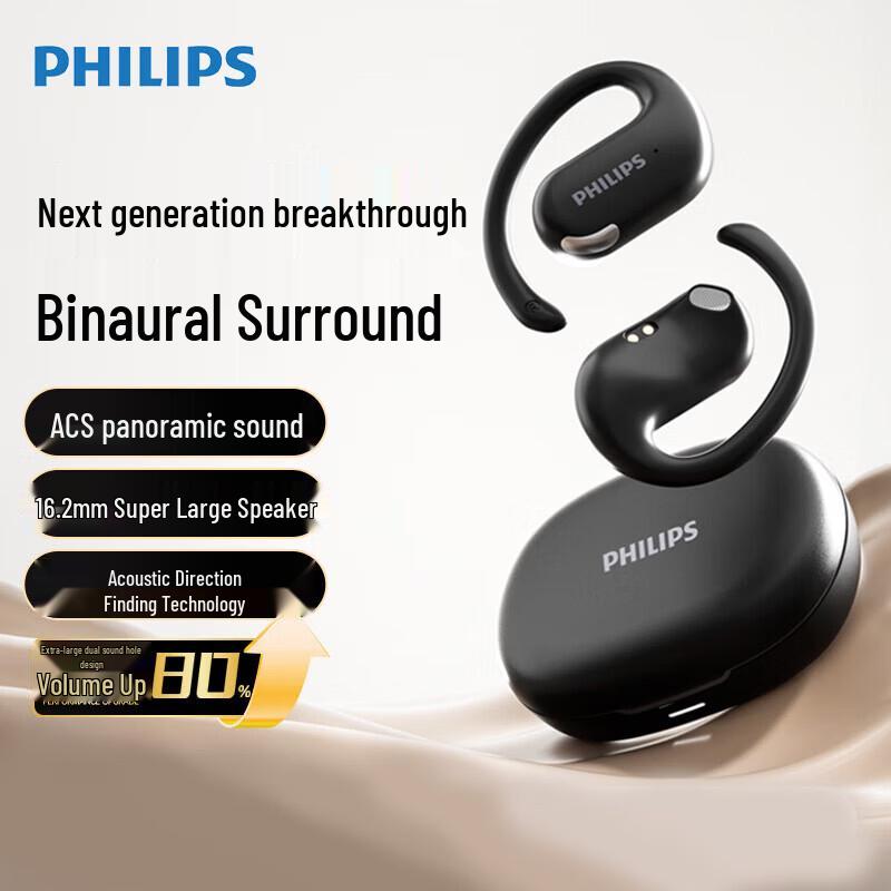 Philips TAT2739 Open-Ear Wireless Sports Headphones
Philips TAT2739 Open-Ear Wireless Sports Headphones