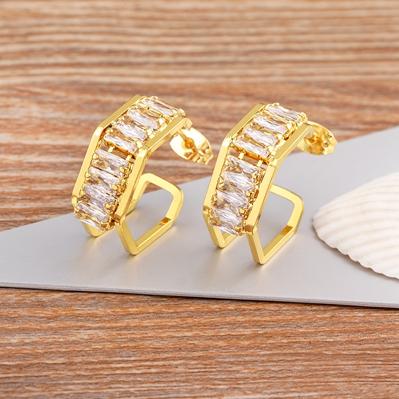 Nidin Korean Fashion Paved Zircon Hoop Drop Earrings for Women Metal Silver and Gold Color Geometric Design Party Jewelry Gift золотой
Nidin Korean Fashion Paved Zircon Hoop Drop Earrings for Women Metal Silver and Gold Color Geometric Design Party Jewelry Gift золотой