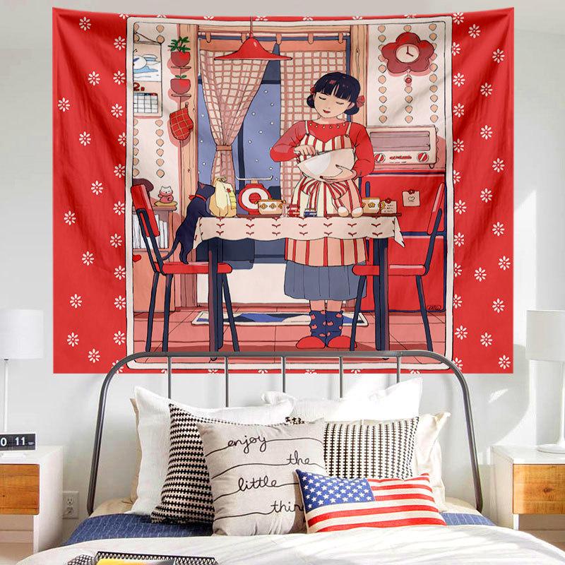 Каваи аниме девушка принт узор гобелен дома гостиная спальня Настенный декор фон ткань гобелен 100x75cm
Каваи аниме девушка принт узор гобелен дома гостиная спальня Настенный декор фон ткань гобелен 100x75cm