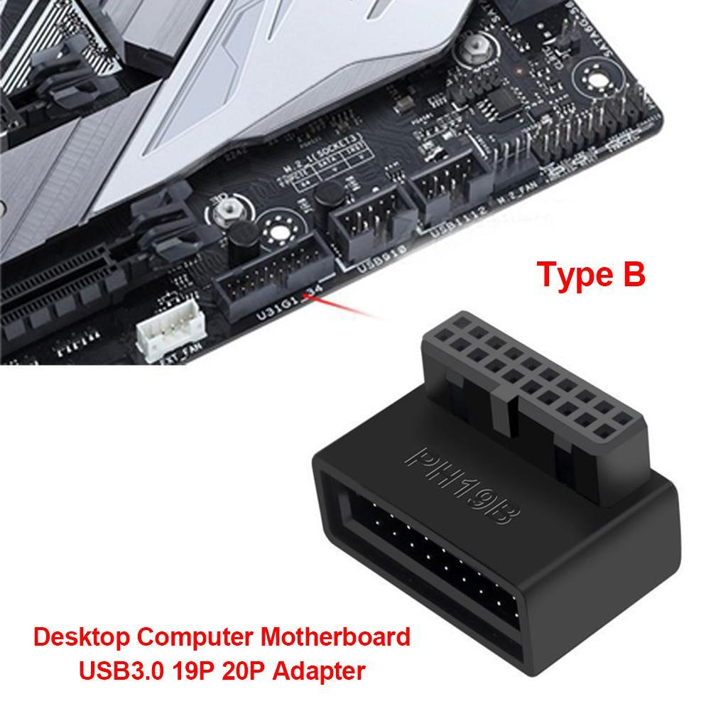 USB 3.0 19P 20P Extension Adapter Plug-in Converter for Computer PC Motherboard
USB 3.0 19P 20P Extension Adapter Plug-in Converter for Computer PC Motherboard