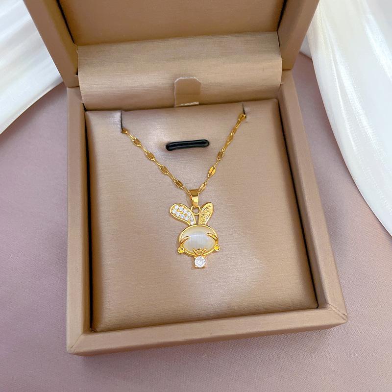 Light Luxury Full Diamond Micro-Inlaid Zir*****Pal Rabbit Necklace Copper Electroplated Real Gold Pendant
Light Luxury Full Diamond Micro-Inlaid Zir*****Pal Rabbit Necklace Copper Electroplated Real Gold Pendant