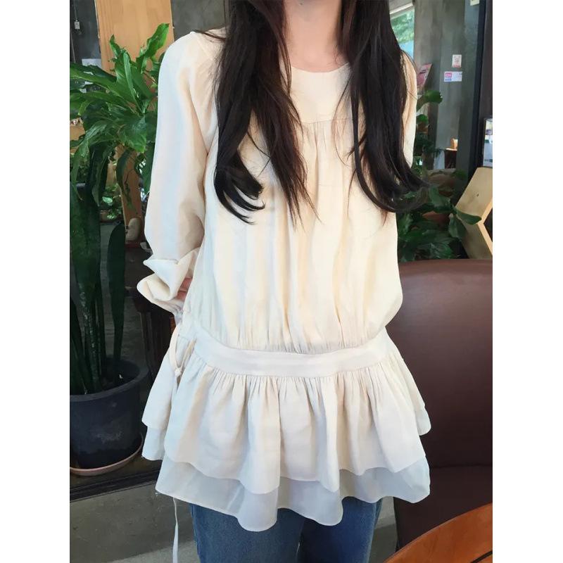Korean Style Elegant Waist-Cinching Drawstring Loose Slimming Solid Color Spring Dress One Size абрикосовый
Korean Style Elegant Waist-Cinching Drawstring Loose Slimming Solid Color Spring Dress One Size абрикосовый