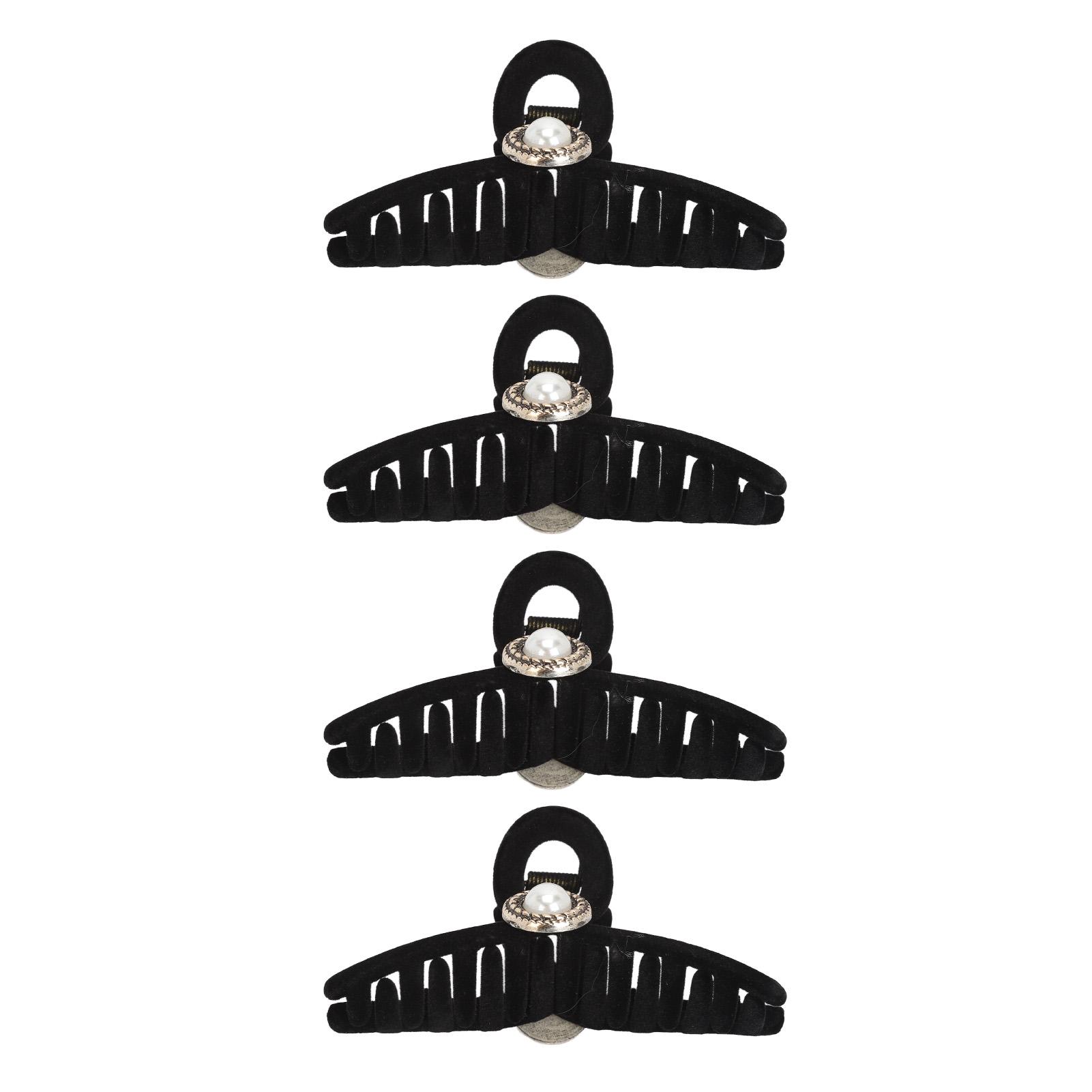 4pcs Artificial Pearl Hair Claw Clip Strong Holder Elegant Versatile Velvet Flocking Hair Claw Clip Hair Jaw Clip
4pcs Artificial Pearl Hair Claw Clip Strong Holder Elegant Versatile Velvet Flocking Hair Claw Clip Hair Jaw Clip