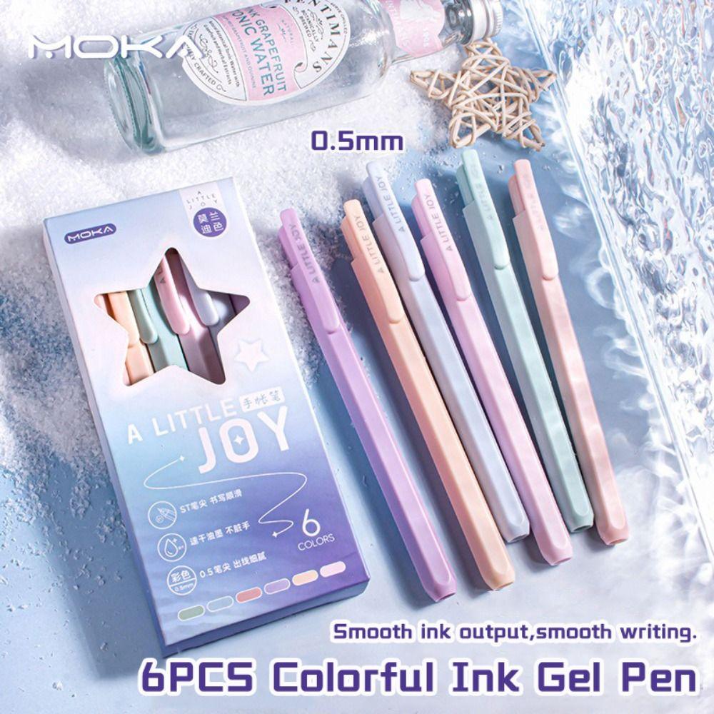 6PCS/Set Quick Drying Gel Pen 0.5mm Color Ink Art Mark Pen Neutral Pen School Office 6PCs/Set
6PCS/Set Quick Drying Gel Pen 0.5mm Color Ink Art Mark Pen Neutral Pen School Office 6PCs/Set