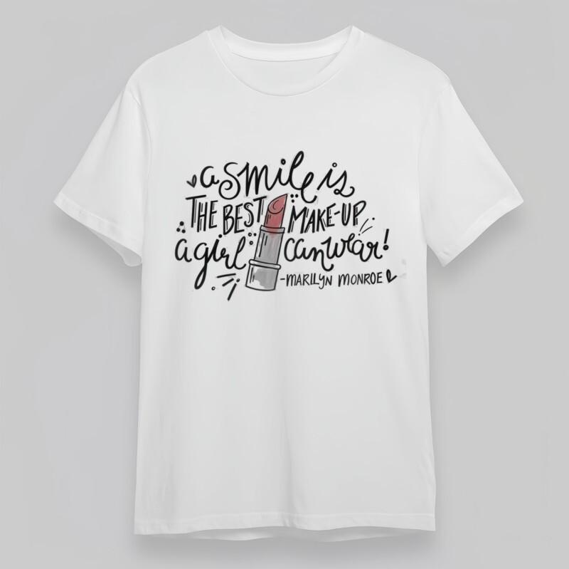 Women s Trend Oversize T-Shirt Smile is the Best Makeup Lipstick Art Cotton Tee 3XL
Women s Trend Oversize T-Shirt Smile is the Best Makeup Lipstick Art Cotton Tee 3XL