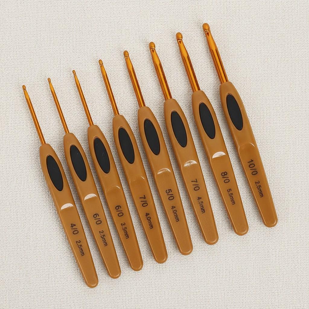 8PCS Knitting Tools Set Plastic Handle Soft Touch Crochet Needles Rubber Grip Aluminum Yarn Knitting Supplies DIY Craft золотой
8PCS Knitting Tools Set Plastic Handle Soft Touch Crochet Needles Rubber Grip Aluminum Yarn Knitting Supplies DIY Craft золотой