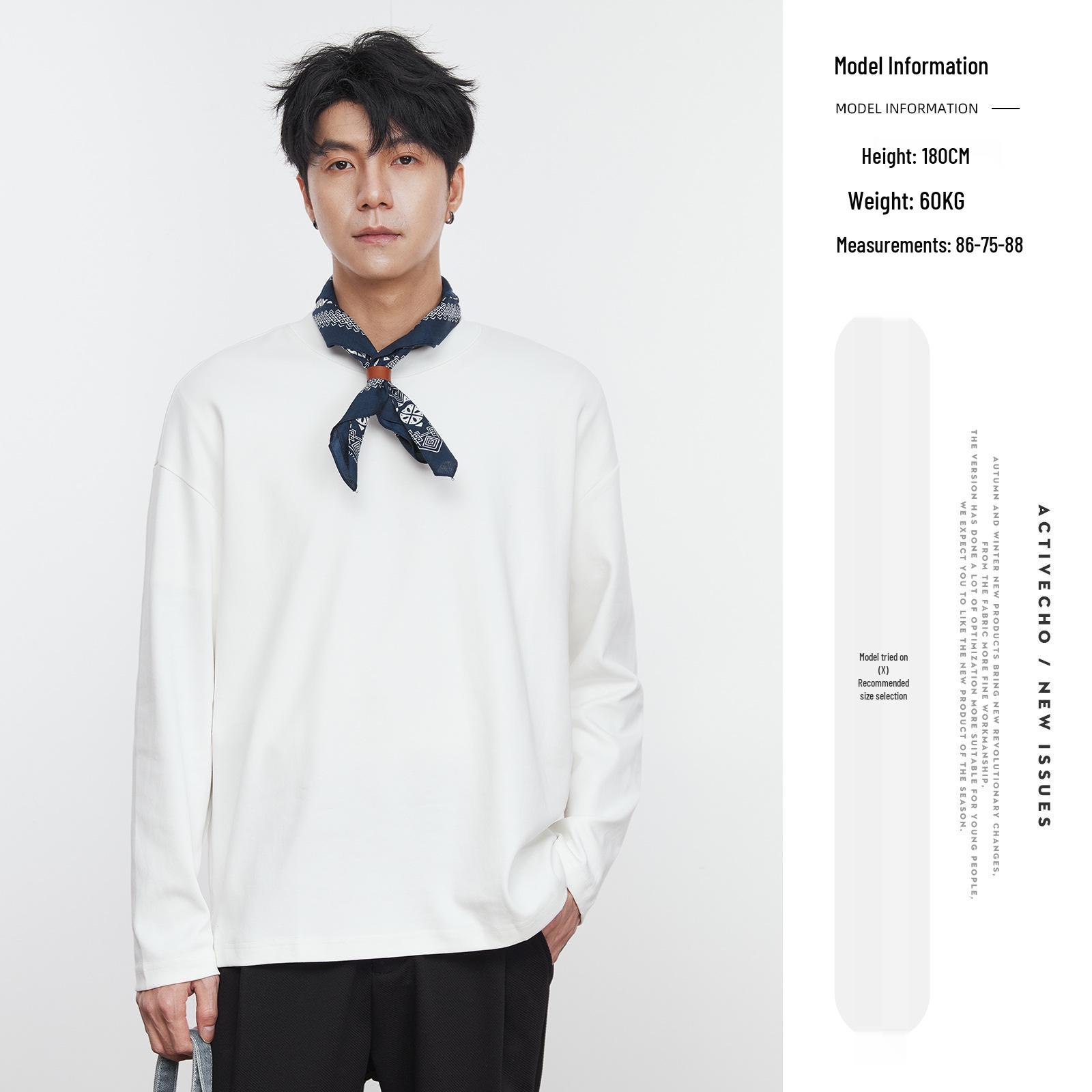 Мужская футболка с длинным рукавом и круглым вырезом Yizhi, с разрезами по подолу, в корейском стиле, свободного кроя XXXL белый
Мужская футболка с длинным рукавом и круглым вырезом Yizhi, с разрезами по подолу, в корейском стиле, свободного кроя XXXL белый