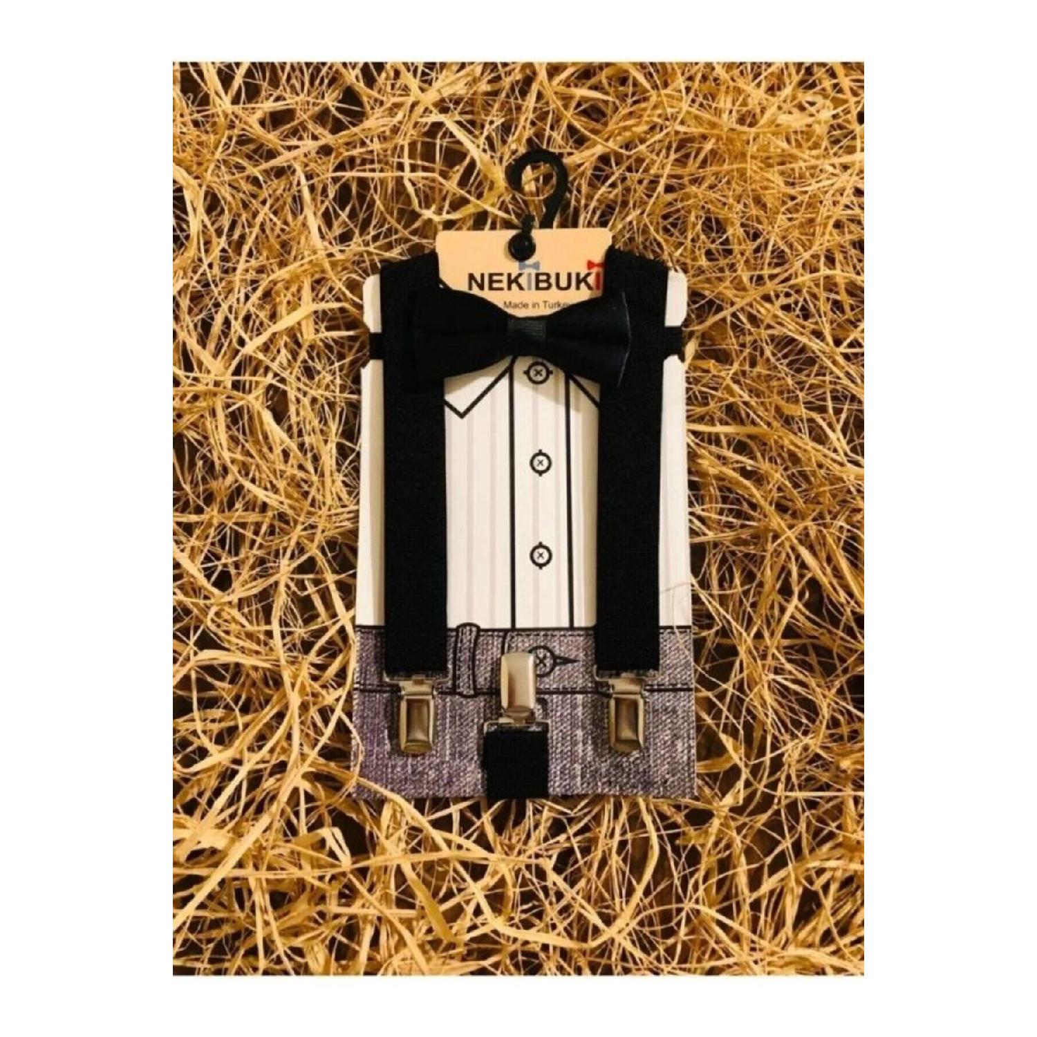 Children 1-6 Years Black Bow Tie Suspender Set чёрный
Children 1-6 Years Black Bow Tie Suspender Set чёрный