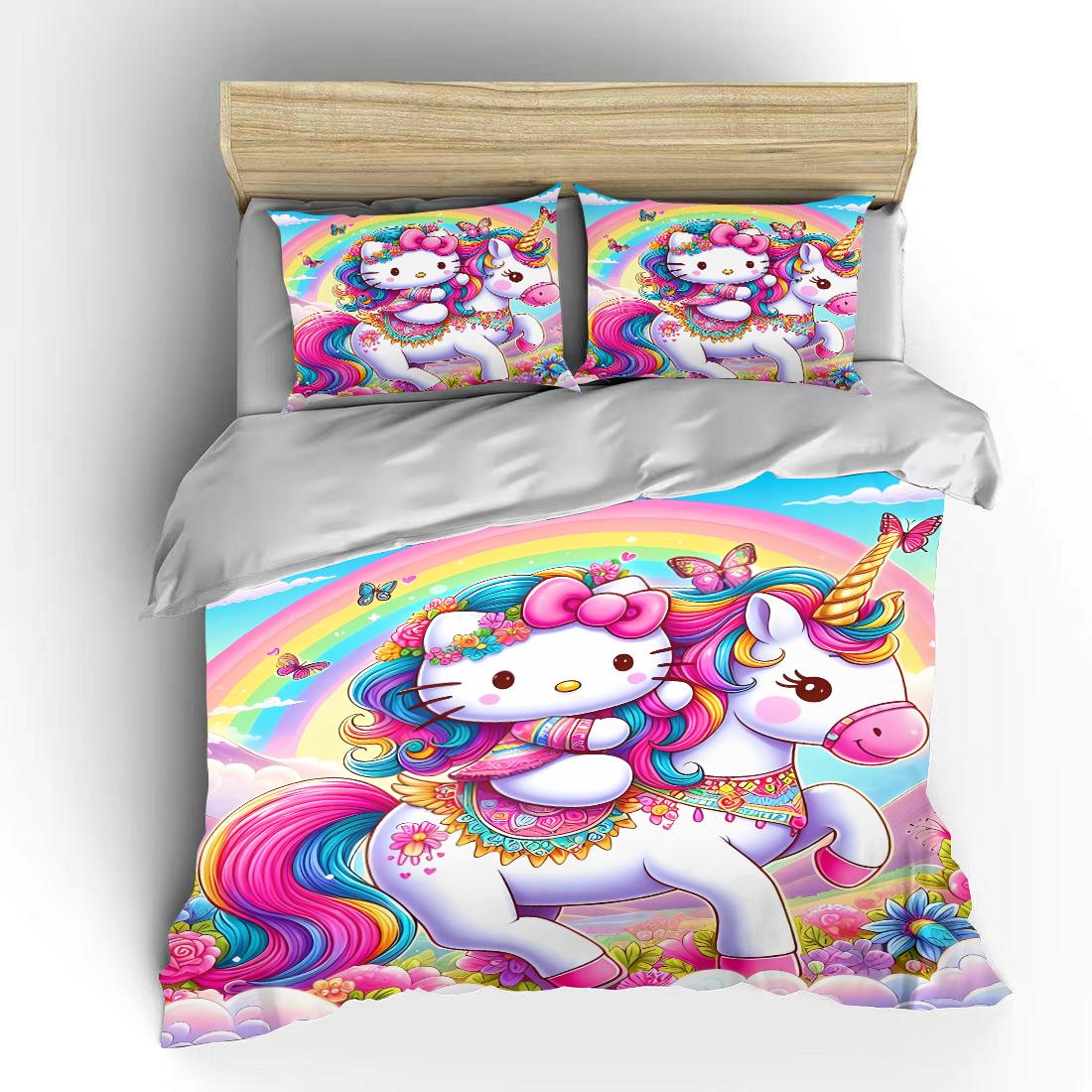 Hello Kitty Sanrio Постільна білизна Комплекти Покривало на ліжко Покривало на ліжко Підковдра Наволочка Набори з 2-3 предметів Милий Декор для спальні US Full 203x228cm
Hello Kitty Sanrio Постільна білизна Комплекти Покривало на ліжко Покривало на ліжко Підковдра Наволочка Набори з 2-3 предметів Милий Декор для спальні US Full 203x228cm
